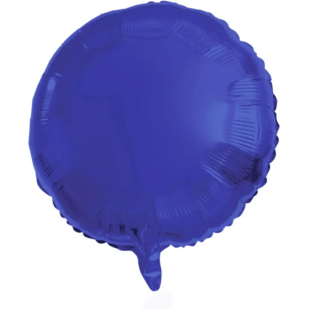 Ballon Alu Rond 45 cm Bleu Navy Matte