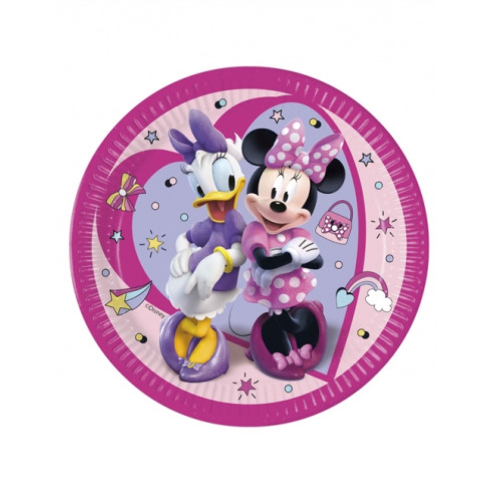 8 plates Minnie Mouse