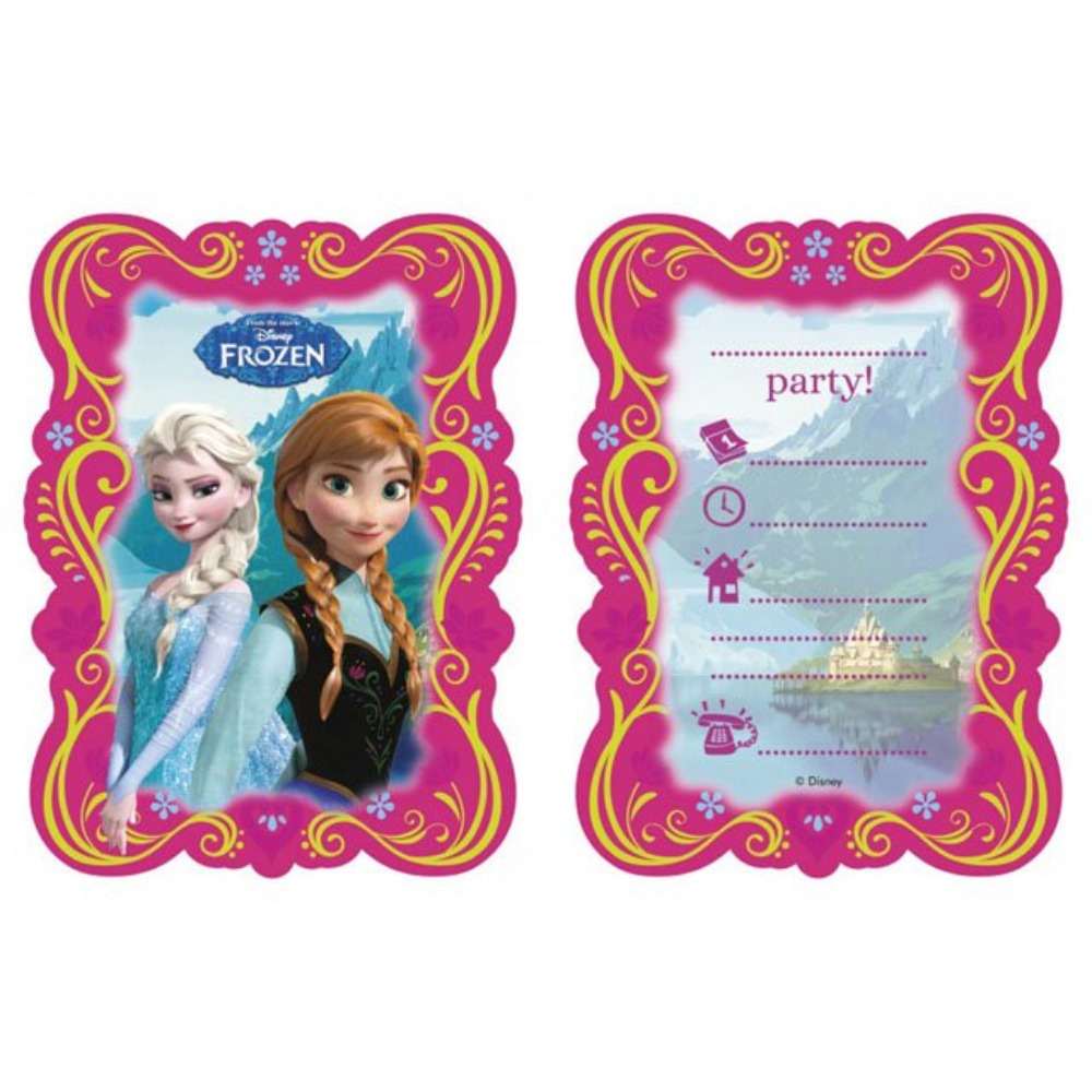 [FOL82504P] 6 Frozen Invitations