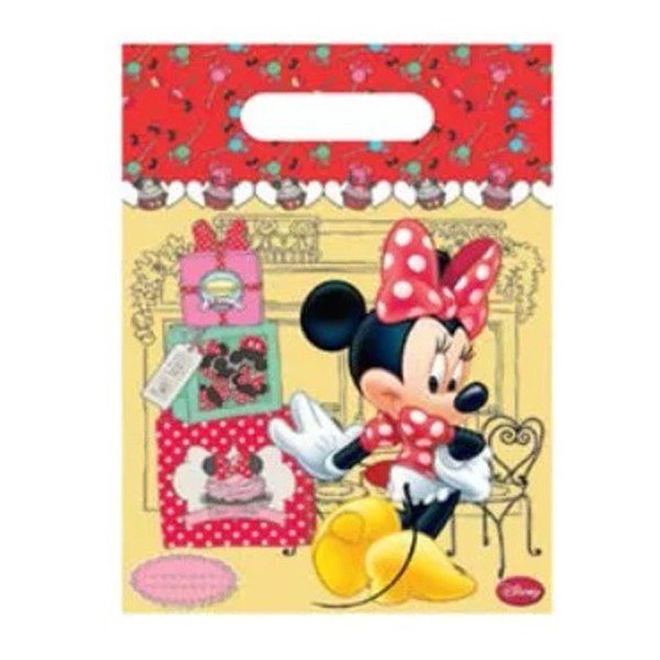 6 Sachets de Fête Minnie Mouse Licence
