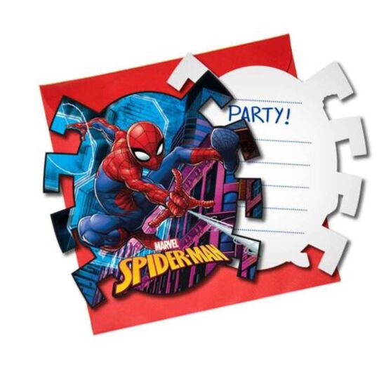 [FOL89453P] Spiderman Einladungen