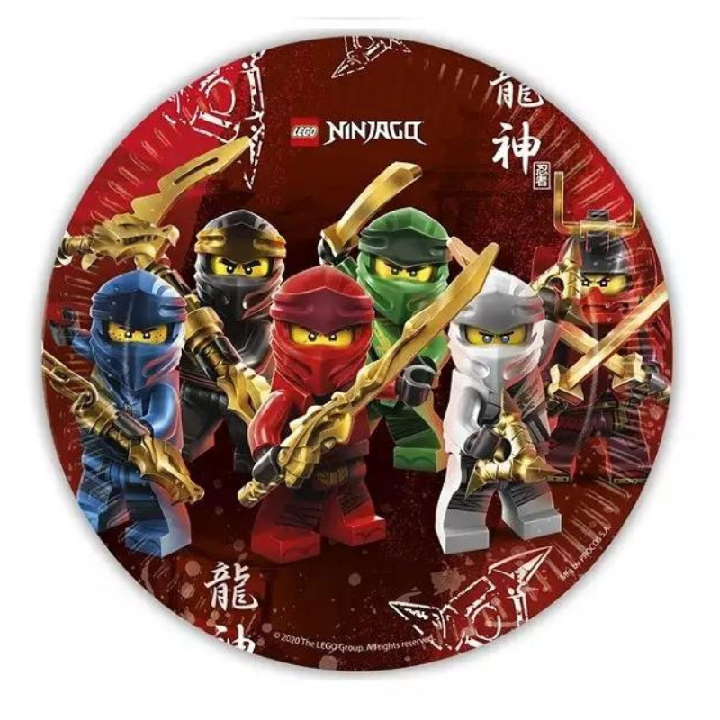 [FOL93455P] ASSIETTES LEGO NINJAGO 23CM 8 PIECES