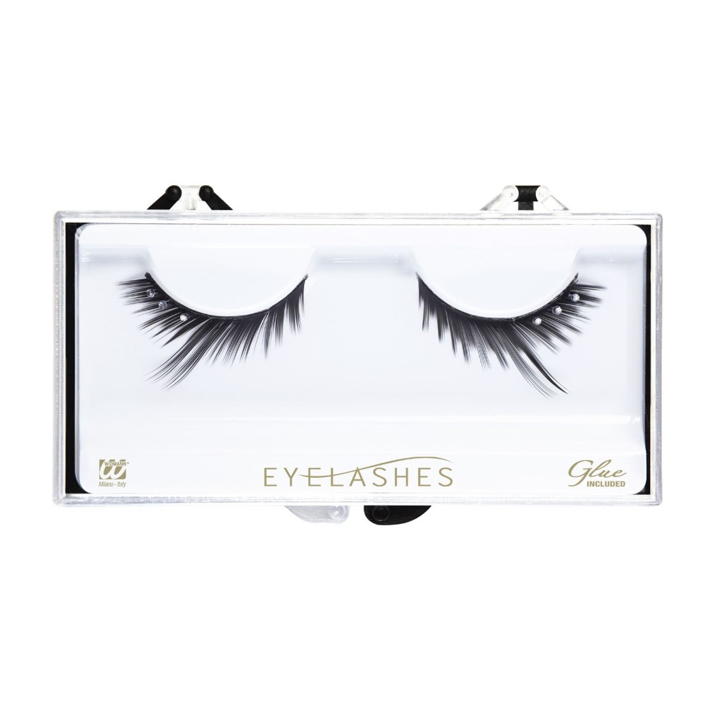 [WID2827D] Faux cils noir et strass