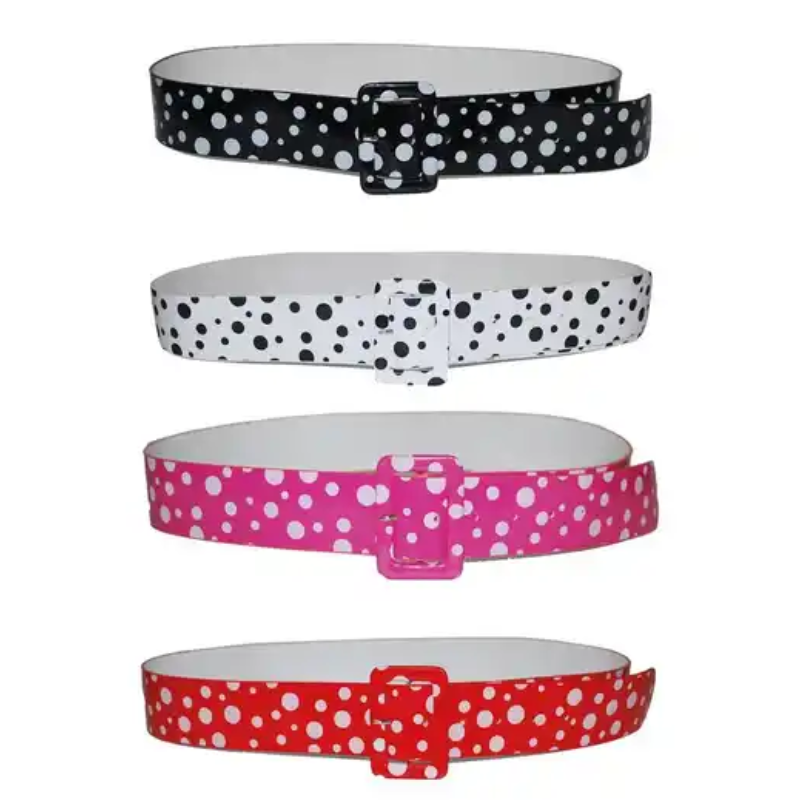 [FUN60300_ROZE] Ceinture à pois 4 couleurs ass.