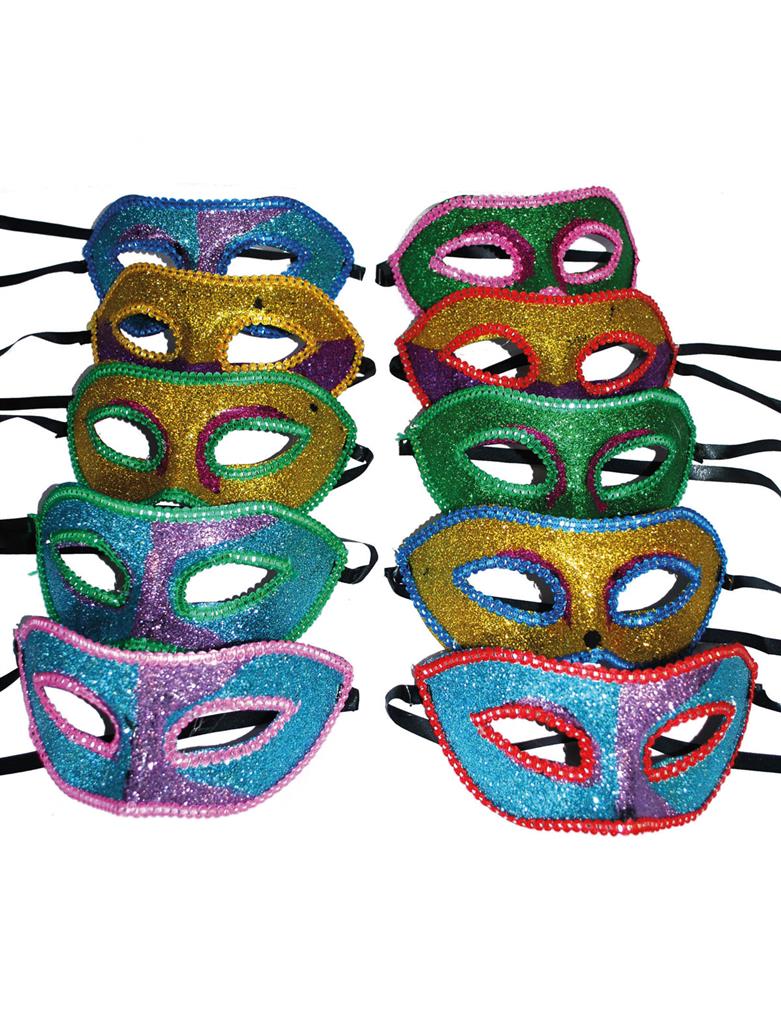 [FUN61576] Glitter eye mask – assorted colours