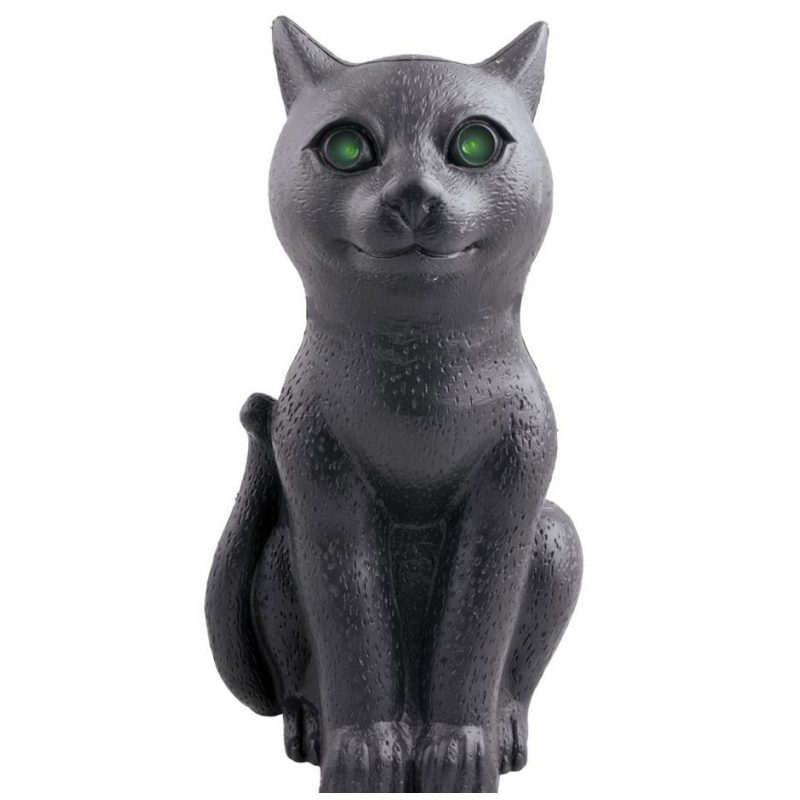 [FUN74979] Dekoration Schwarze Katze 30 cm mit Sound und Bewegung