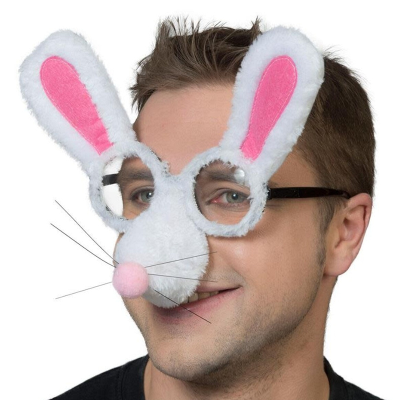 [FUN80114] Glasses rabbit white