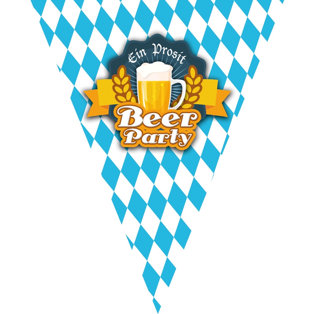 [FUN84082] Girlande mit Wimpel Oktoberfest