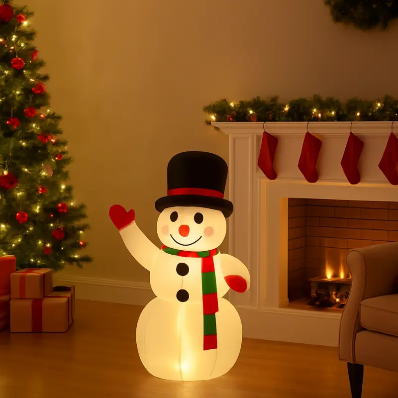 Bonhomme de neige gonflable