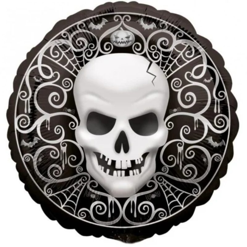 [AMS2563501] Luftballon Totenkopf 46 cm