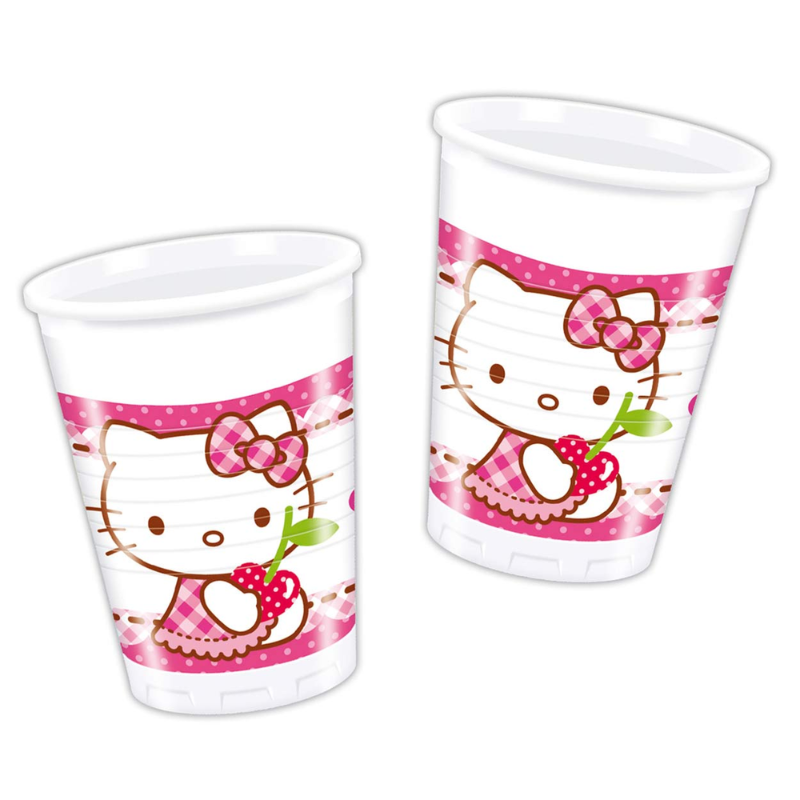 8 Gobelets Hello Kitty