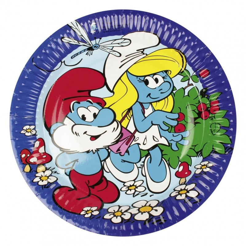 [AMS552175] Schtroumpfs 8 assiettes 23cm