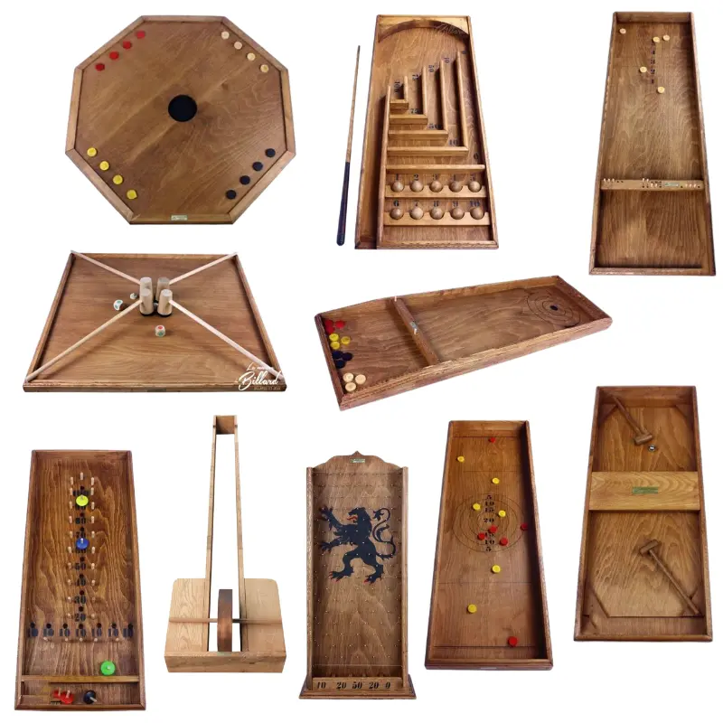 Pack de 10 jeux en bois d'autrefois