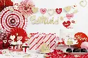 Guirlande "Be Mine" paillettes or