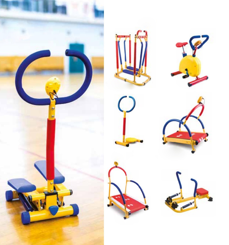 [Gym05] Salle de Gym Enfant : Tapis roulant + Air Walker + Vélo d'Intérieur