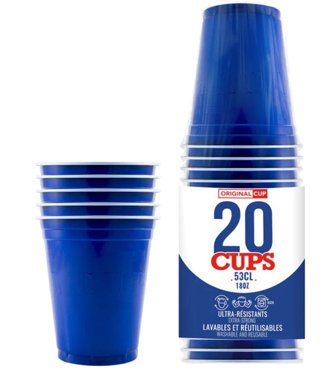 [ORIGB53-20] 20 Gobelets Bleus Beer Pong 53cl