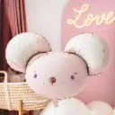 Ballon alu petite souris rose 75 x 46 cm