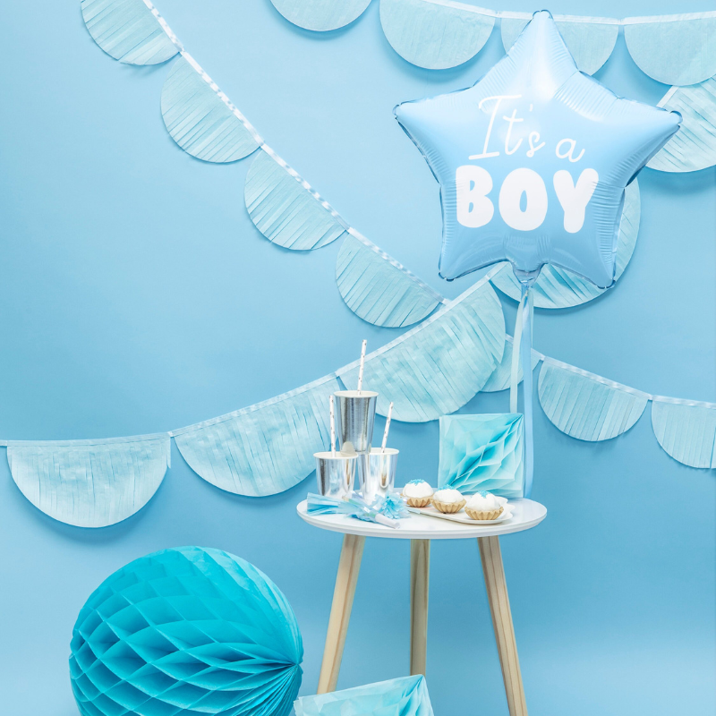 [PARFB22P-001J] Balloon star blue "It's a Boy"