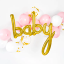 Gold 'Baby' Script Balloon 75 cm