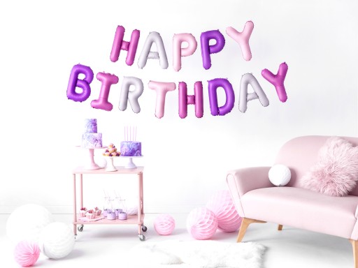[PARFB6P-000] Guirlande Ballons Happy Birthday, 340 x 35 cm