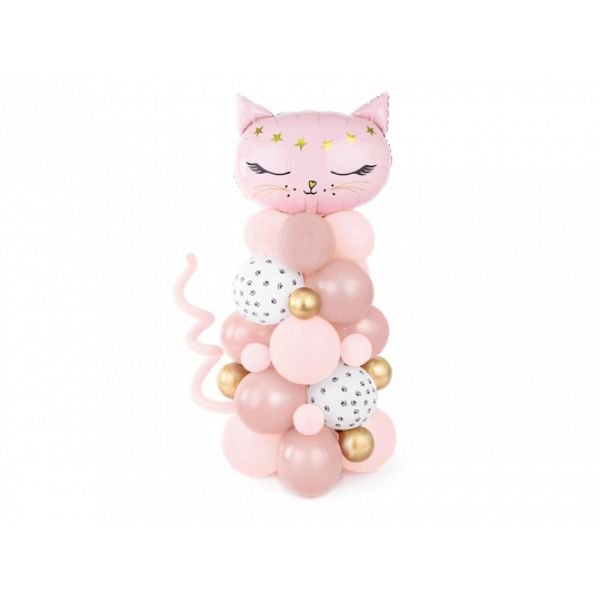 Kit bouquet de ballons Chat rose DIY