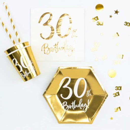 Confettis 30! Métalliques Or -  15g