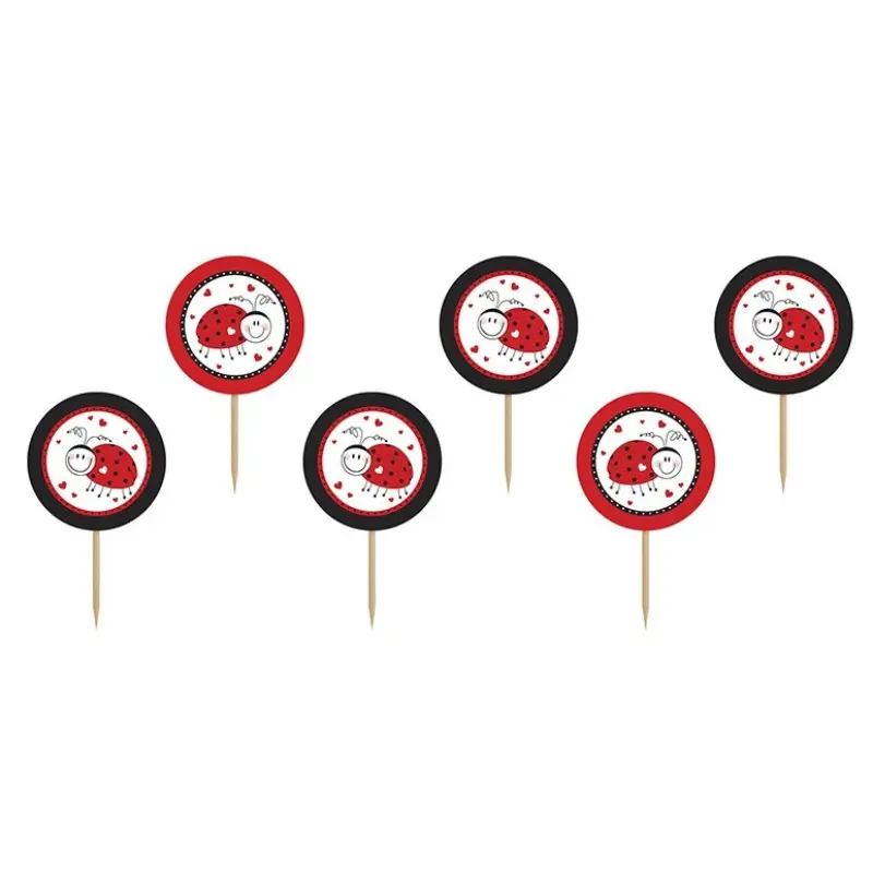 [PARKPM1] Cupcake Topper Coccinelle