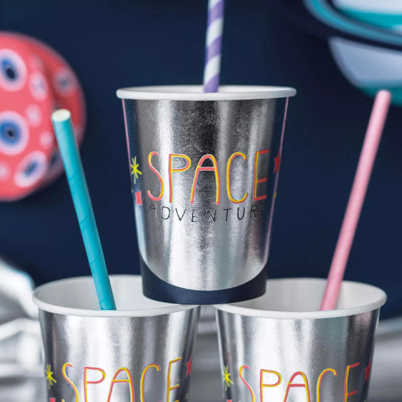6 Gobelets Space Party espace / astronaute
