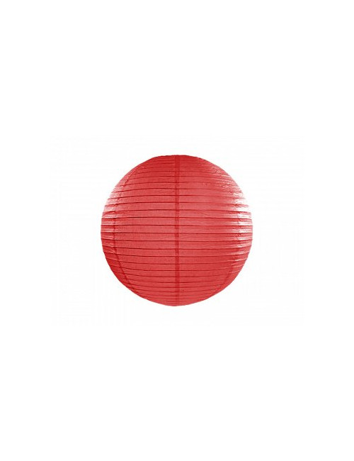 Boule Chinoise Papier Rouge 35 cm