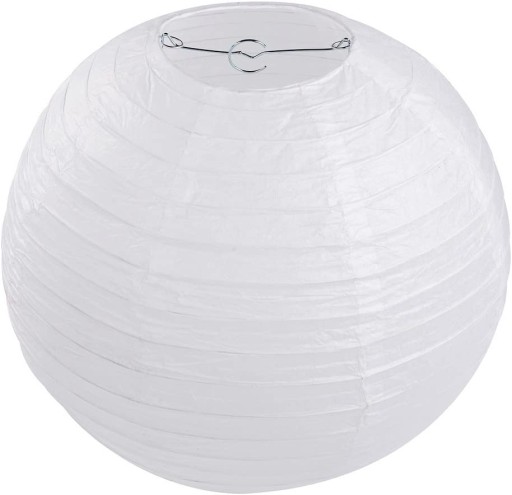 Boule Chinoise Papier, Blanc - 55 cm