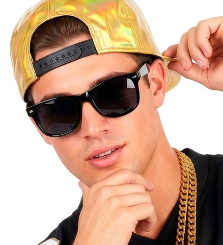 [WID6729C] Classic black glasses