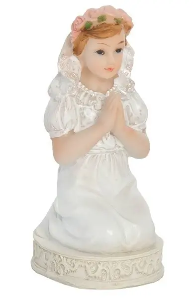 Figurine premoière communion fille de 11 cm
