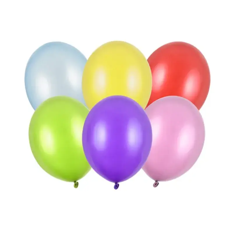 [PARSB14M-000-50] 50 ballons latex 30 cm multicolores métallisés