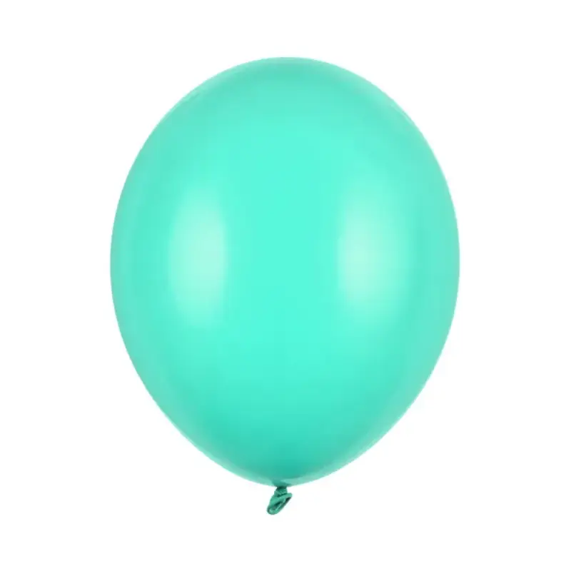 10 ballons latex 30 cm vert menthe pastel 