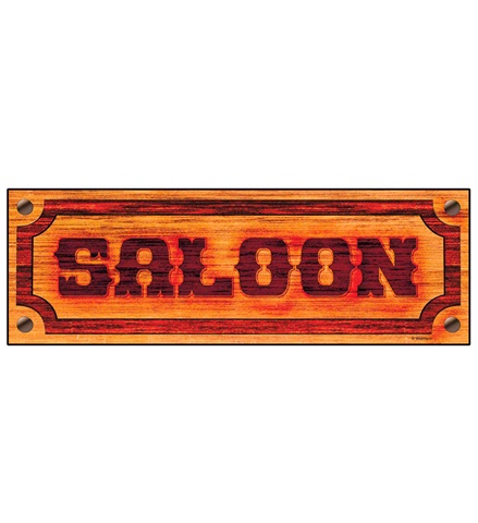 [WID5064I] Western Saloon wall decoration 78 x 26 cm