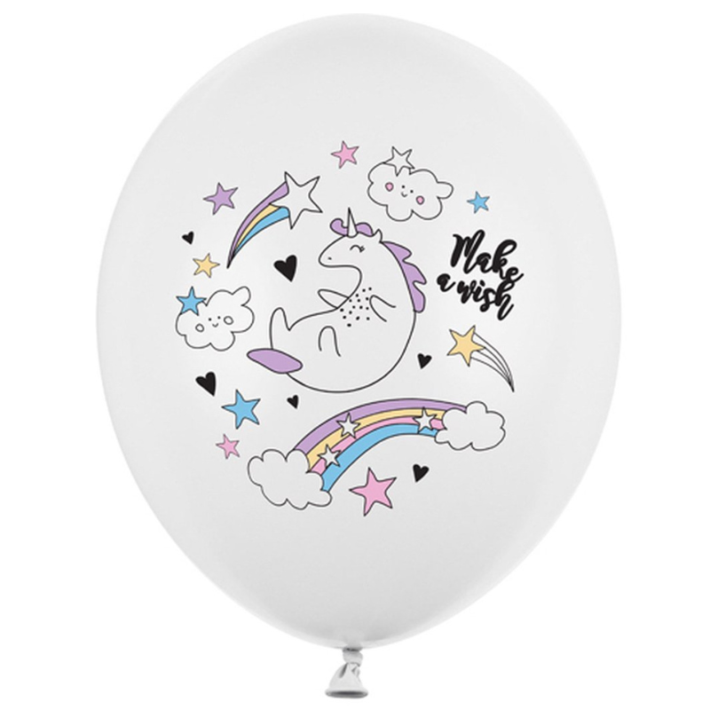 [PARSB14P-205-008] 50 Latex Balloons 30 cm Unicorn - Make a Wish