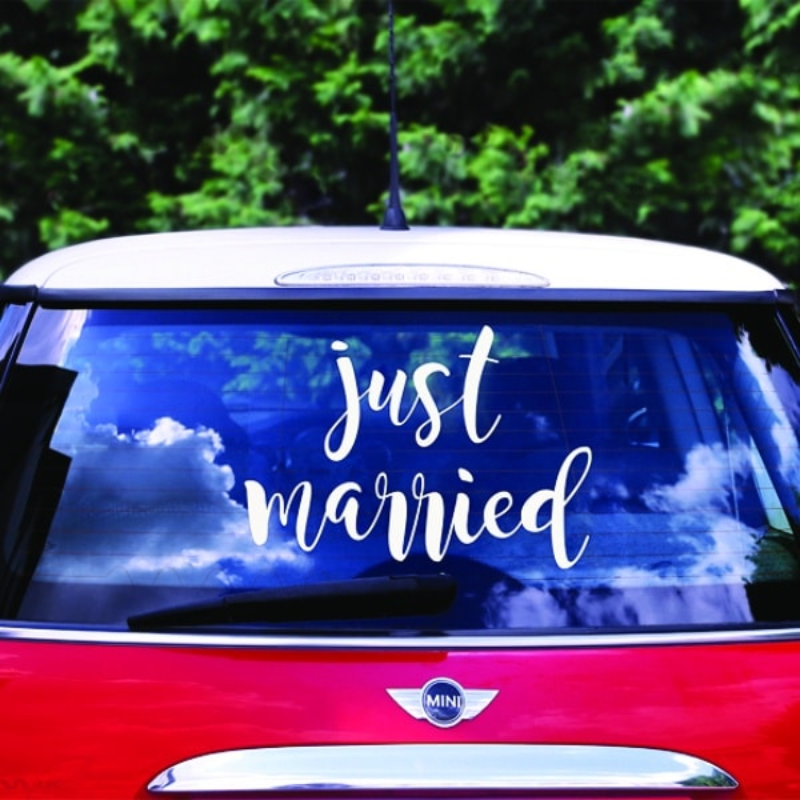 [PARCS2-008] Stickers "Just Married" - Mariage