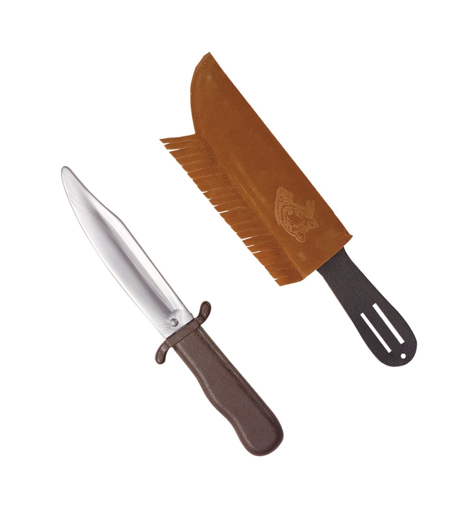 Couteau amérindien avec étui 