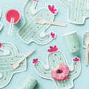6 Assiettes en carton Cactus 