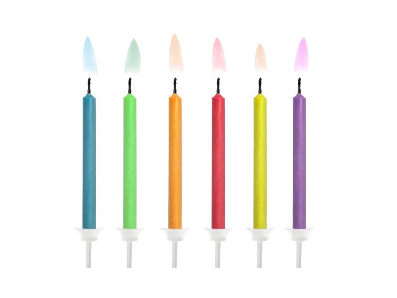 [PARSCK-1] 6 Bougies Flamme Colorée