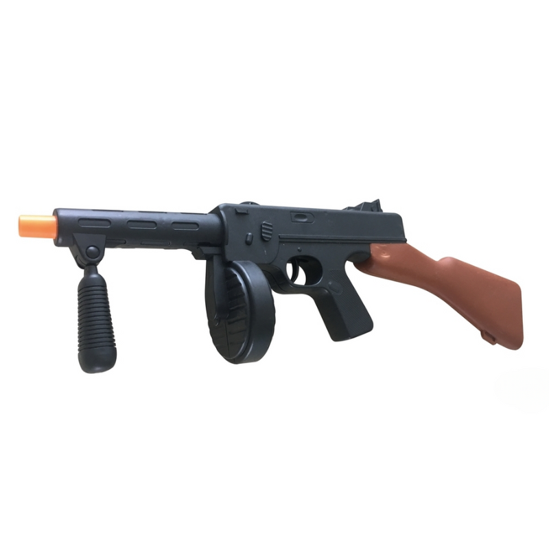 [PCL15533] Gangster-Maschinenpistole schwarz 50 cm