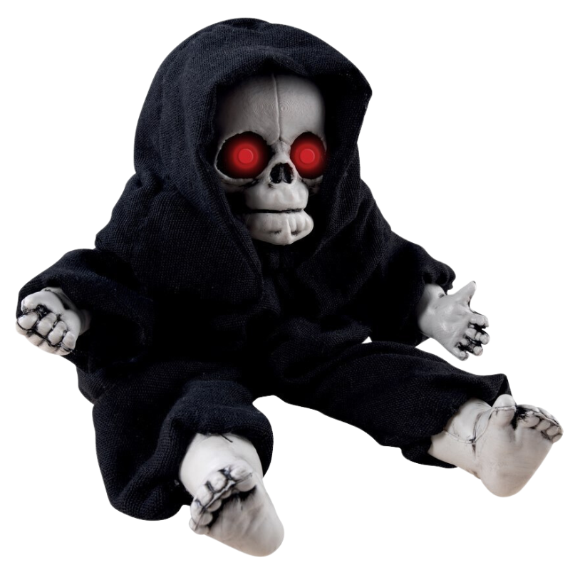 Poupée squelette-animé,sonore,luminuex 30 cm