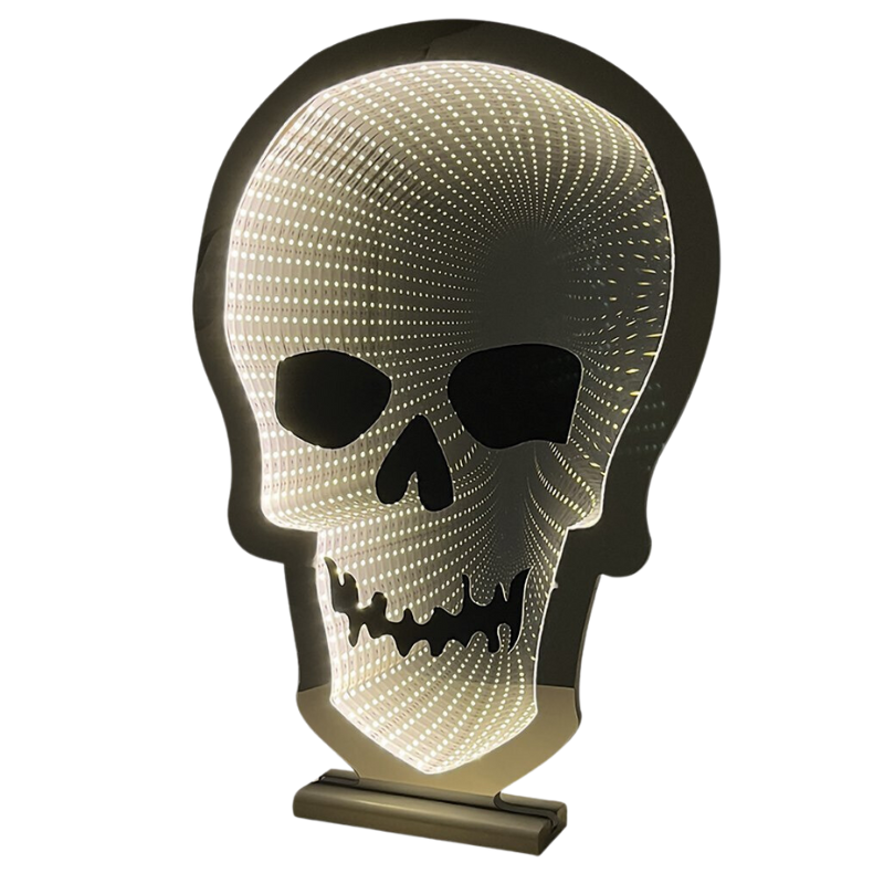 Décoration crâne LED - 20 cm