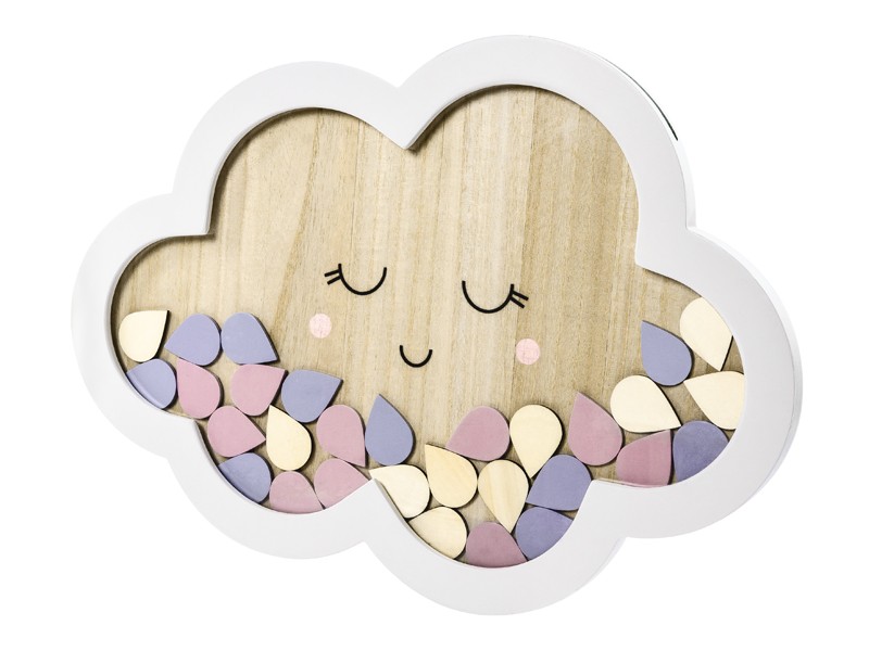 Livre d'or en bois en forme de  Nuage