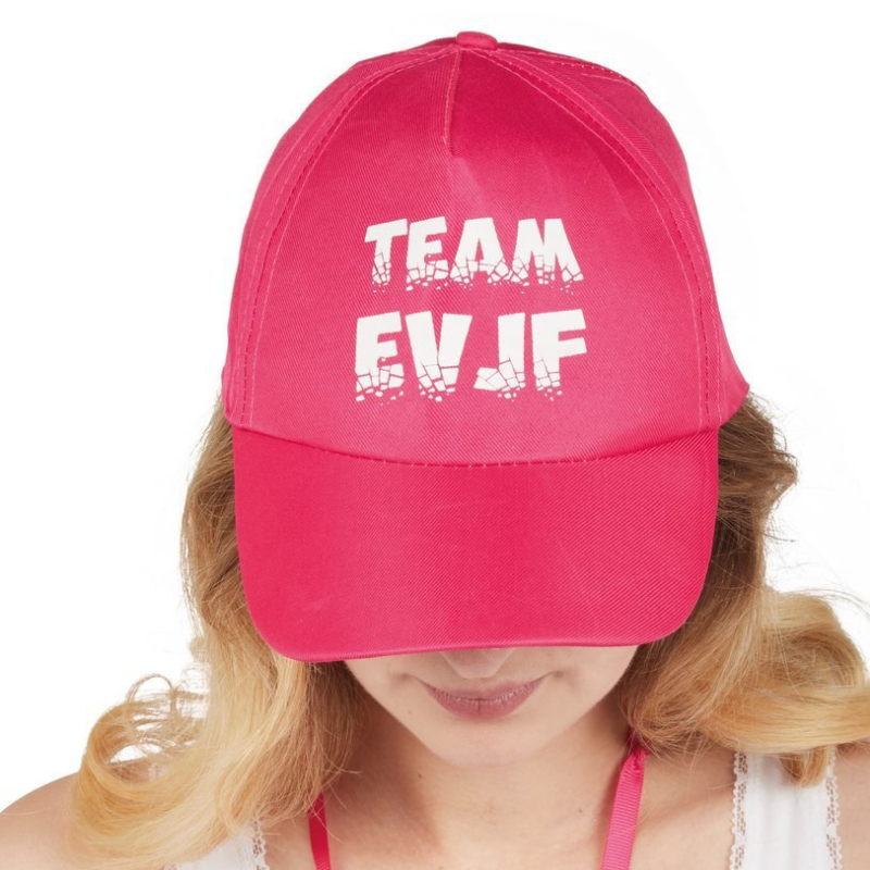 Casquette Team EVJF rose 