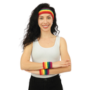 Set bandeau et poignets arc-en-ciel