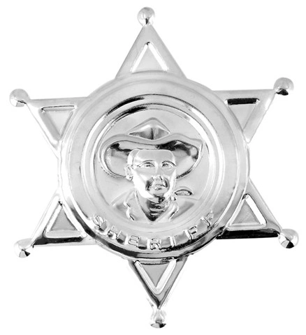 [PS10026] Metal sheriff star