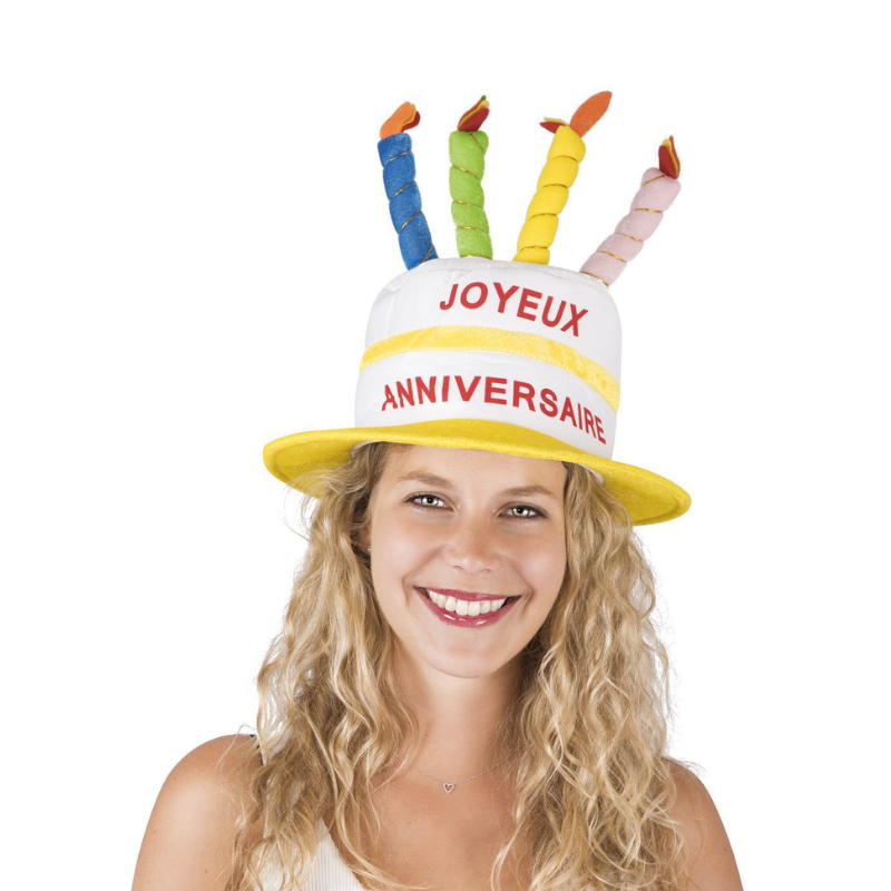 [PCL81801] Hat velvet cake Joyeux birthday