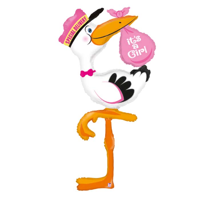 [PMS85760] Stork Balloon "It's a Girl" 152 cm