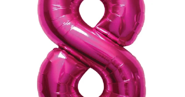 16"CHIFFRE 8  MAGENTA